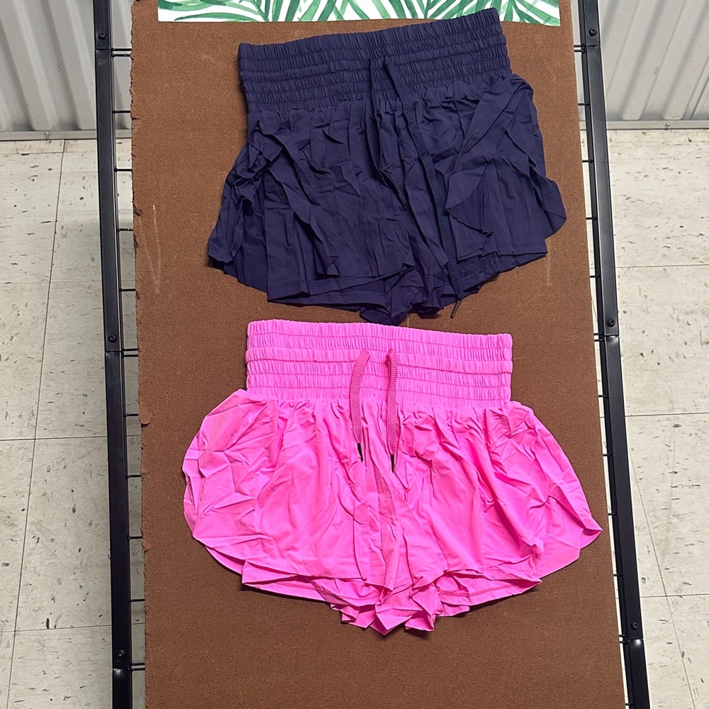 Pink and Navy Sports Shorts Size Small NWOT
